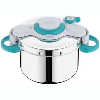 188649 - SEB ClipsoMinut'Easy + 7.5L, Tenxhere me Presion me Doreza të Palosshme Blu, për Induksion, nga Ã‡eliku Inox, me 100 Receta, Prodhuar në Francë, P4904816