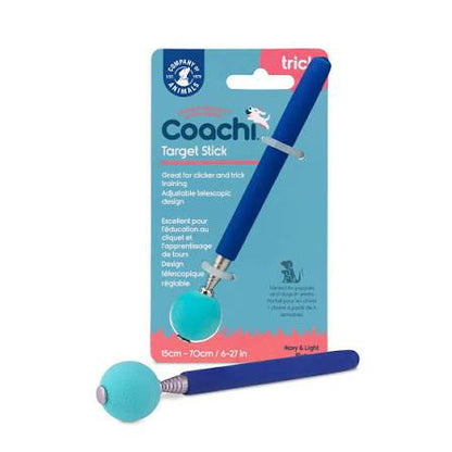 242931 - Company of Animals Coachi Target Stick – Dizajn teleskopik me top të madh për objektiv, aksesor për qen për trajnim me klikues (clicker) dhe agility, mëson komandat dhe truket.