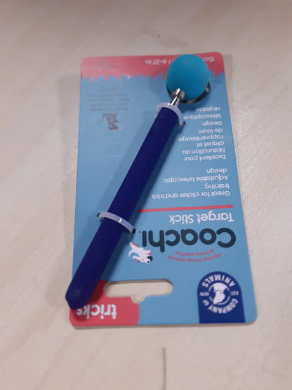 242931 - Company of Animals Coachi Target Stick – Dizajn teleskopik me top të madh për objektiv, aksesor për qen për trajnim me klikues (clicker) dhe agility, mëson komandat dhe truket.
