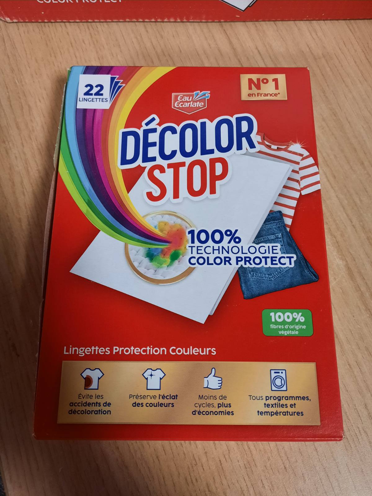 301725 - Fleta mbrojtëse kundër zbardhjes dhe transferimit të ngjyrave DECOLOR STOP.