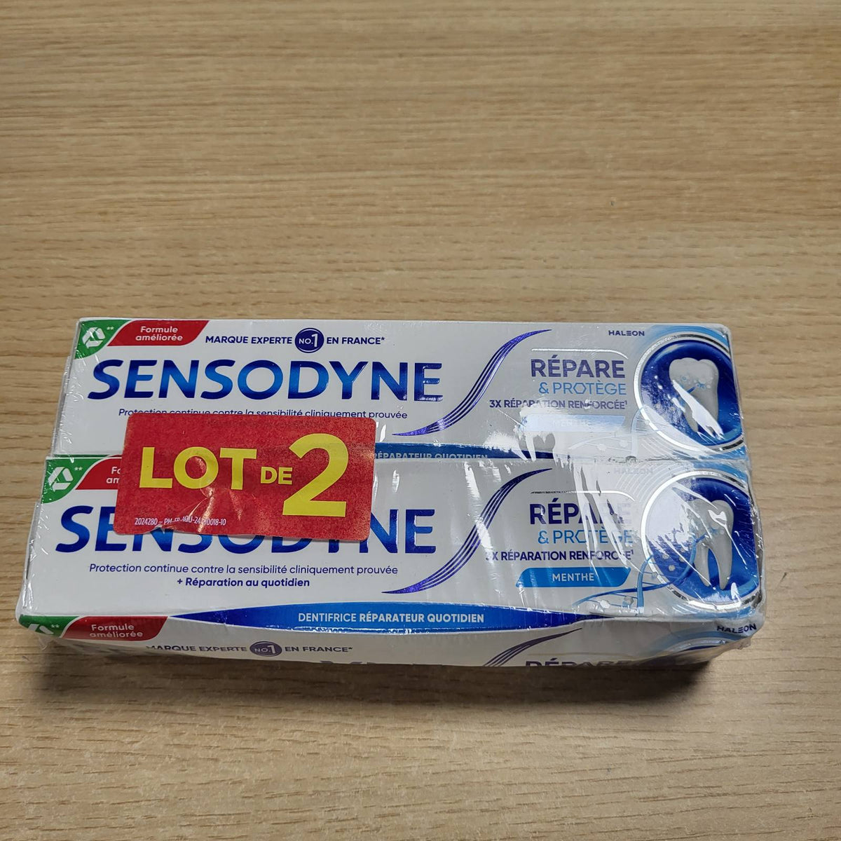 302618 - Pastë dhëmbësh SENSODYNE Repair & Protect, për dhëmbë të ndjeshëm, shije mente, 2 x 75 ml