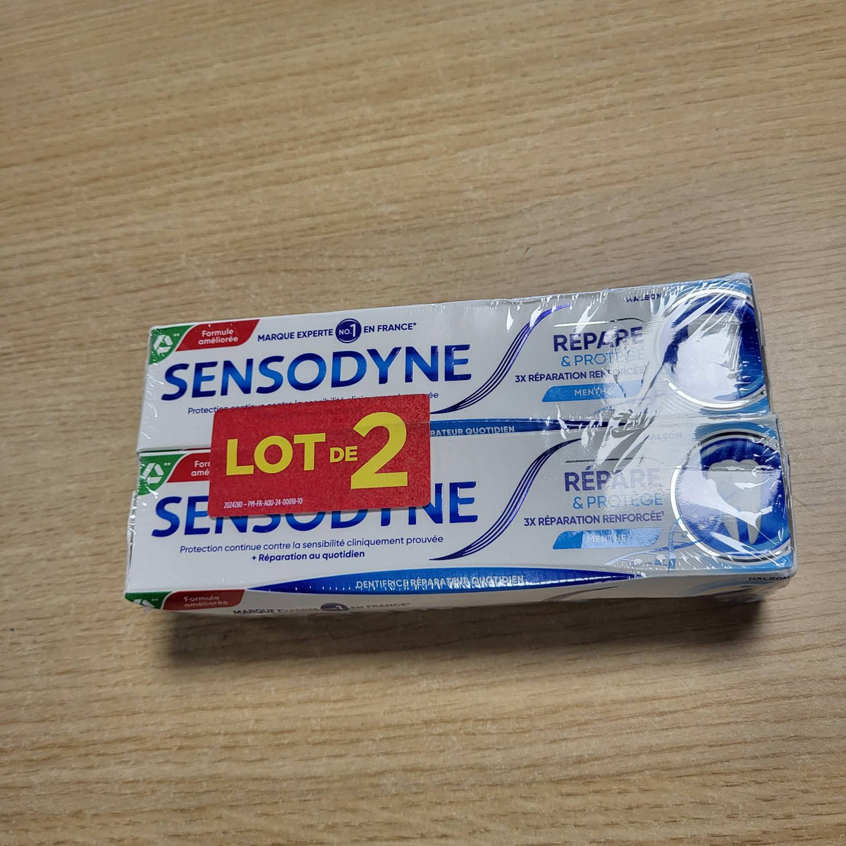 301308 - Pastë dhëmbësh SENSODYNE Repair & Protect, për dhëmbë të ndjeshëm, shije mente, 2 x 75 ml