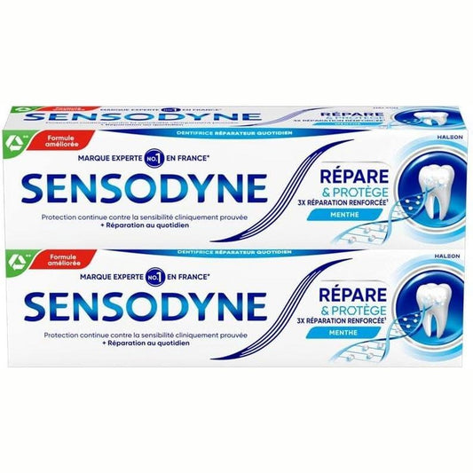 297886 - Pastë dhëmbësh SENSODYNE Repair & Protect, për dhëmbë të ndjeshëm, shije mente, 2 x 75 ml