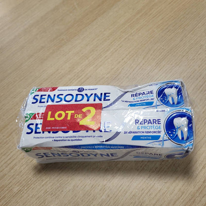 297915 - Pastë dhëmbësh SENSODYNE Repair & Protect, për dhëmbë të ndjeshëm, shije mente, 2 x 75 ml