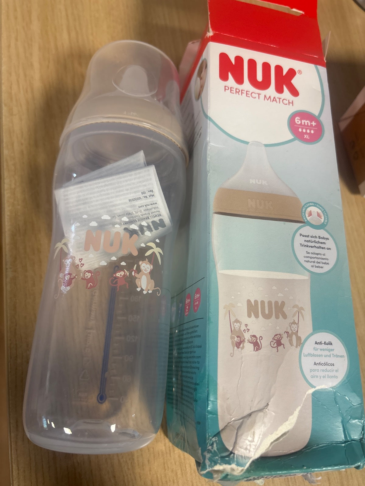 159208 - NUK Perfect Match Shishe Ushqimi për Foshnje (ose "Shishe Babiberi NUK Perfect Match") 360ml.