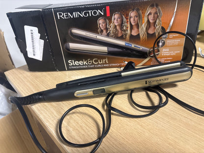 281019 - Drejtuese për flokë Remington S6500, 42V, 230°C, 110 mm, e kremtë/zezë