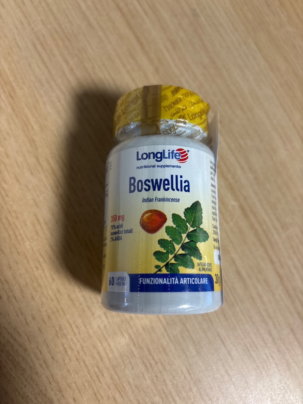 202285 - LongLife Boswellia 350 mg Supplement 60 Capsules – Suplement LongLife me Boswellia 350 mg, 60 kapsula.