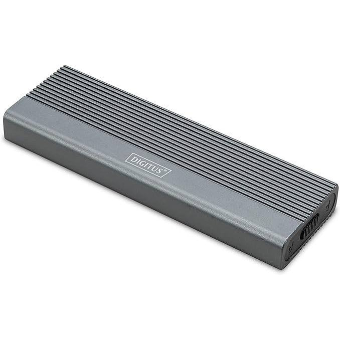 205794 - DIGITUS Kuti e Jashtme M.2 - USB 3.1 Gen2 Type-C, 6 Gbit/s, Mbështet SSD SATA deri në 8 TB, për SSD 2230/2242/2260/2280, Pa Vegla, Kuti alumini, ngjyrë Gri
