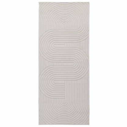 280454 - vidaXL Qilima Drejtkëndësh PALMERAS Bezhë 80 x 200 cm Poliester