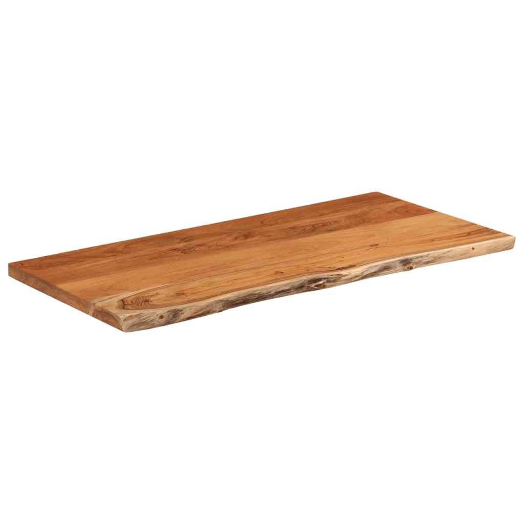 291433 - vidaXL Pllakë tavoline 80 × 40 × 2,5 cm, drejtkëndore, dru i fortë akacie me skaj natyral