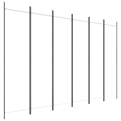 291409 - vidaXL Ndarëse dhome me 6 panele, e bardhë, 300 × 200 cm, pëlhurë