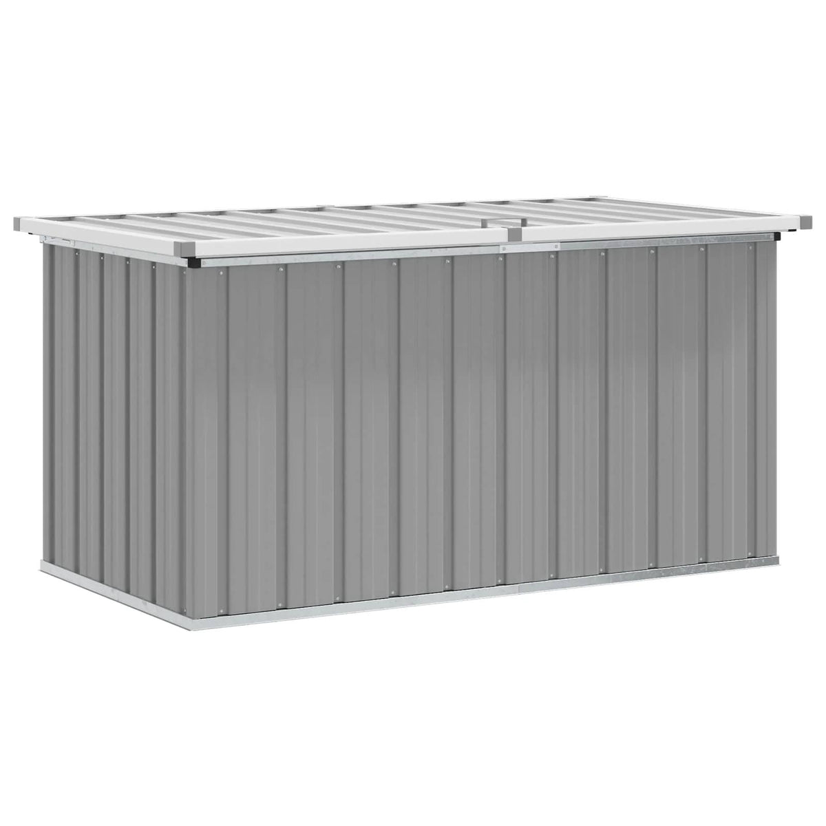 291126 - vidaXL Kuti magazinimi për kopsht, gri, 129 × 67 × 65 cm