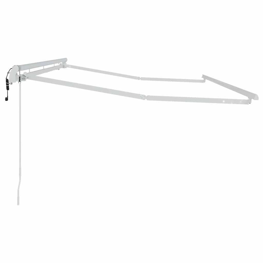 291400 - vidaXL Kornizë për tendë, e bardhë, 4 × 2 m, metal me telekomand.