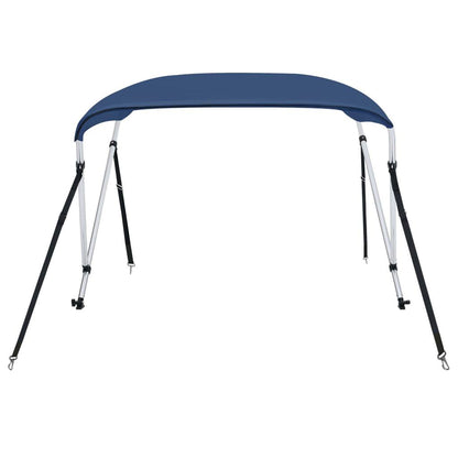 291462 - vidaXL Mbulesë bimini me 2 harqe, blu marine, 180 × 130 × 110 cm