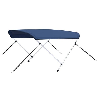 291462 - vidaXL Mbulesë bimini me 2 harqe, blu marine, 180 × 130 × 110 cm