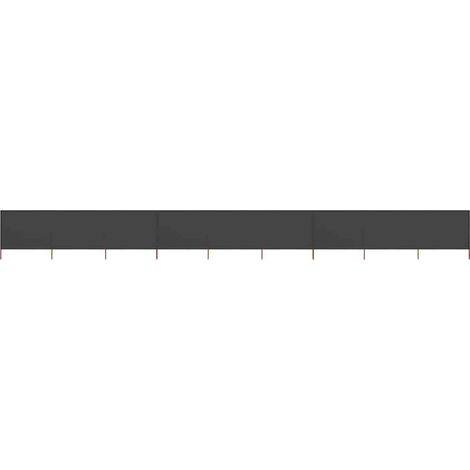 291212 - vidaXL Pëlhurë mbrojtëse nga era me 9 panele, 1200 × 160 cm, antracit