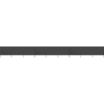 291212 - vidaXL Pëlhurë mbrojtëse nga era me 9 panele, 1200 × 160 cm, antracit