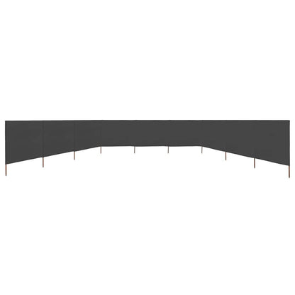 291212 - vidaXL Pëlhurë mbrojtëse nga era me 9 panele, 1200 × 160 cm, antracit