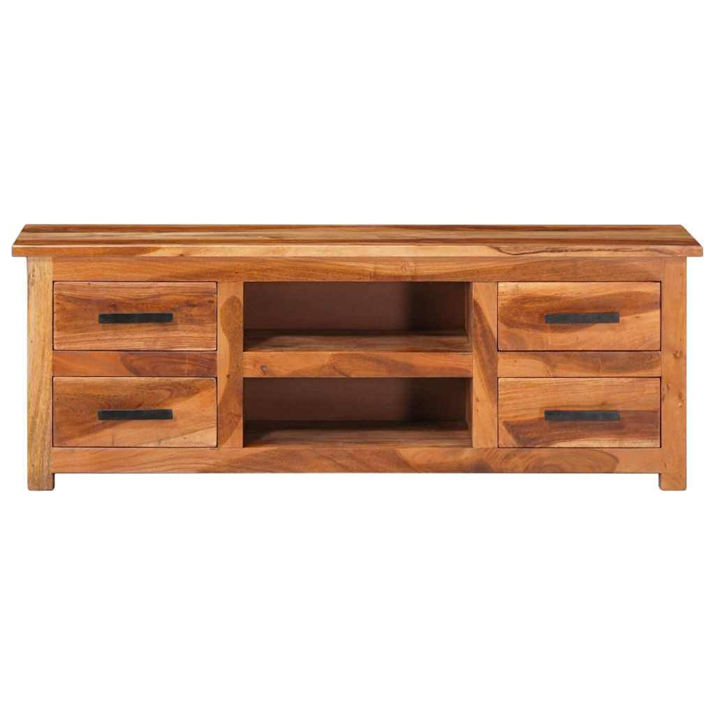 291393 - vidaXL Komodinë TV 110 × 30 × 40 cm, dru i fortë akacie