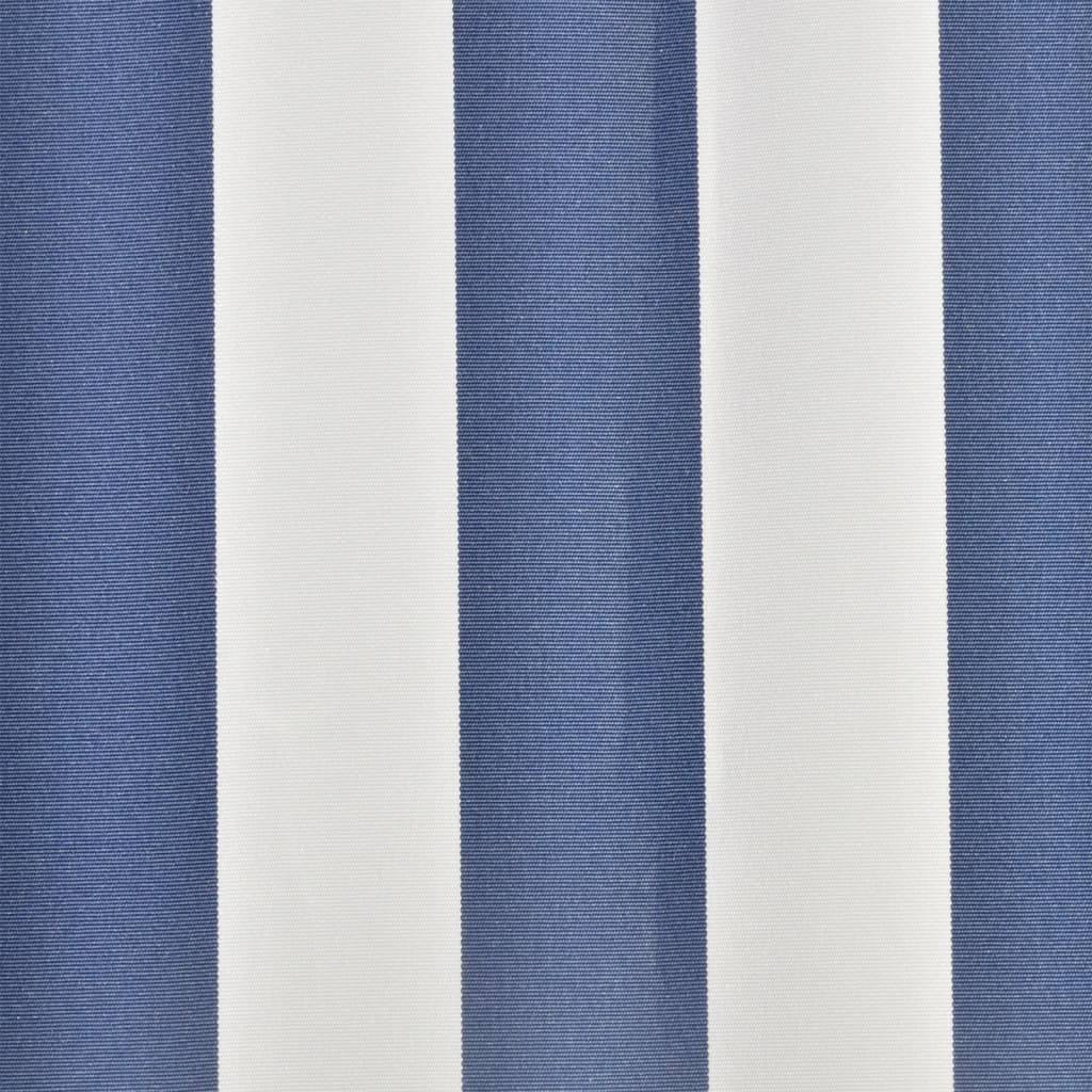 291111 - vidaXL Pëlhurë zëvendësuese për tendë, blu dhe e bardhë, 300 × 250 cm, poliester