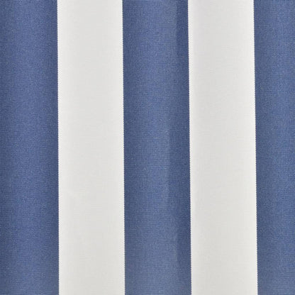 291111 - vidaXL Pëlhurë zëvendësuese për tendë, blu dhe e bardhë, 300 × 250 cm, poliester