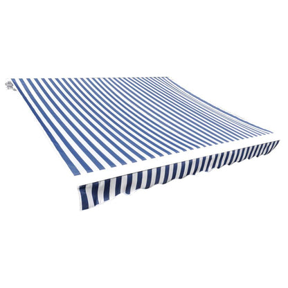 291111 - vidaXL Pëlhurë zëvendësuese për tendë, blu dhe e bardhë, 300 × 250 cm, poliester