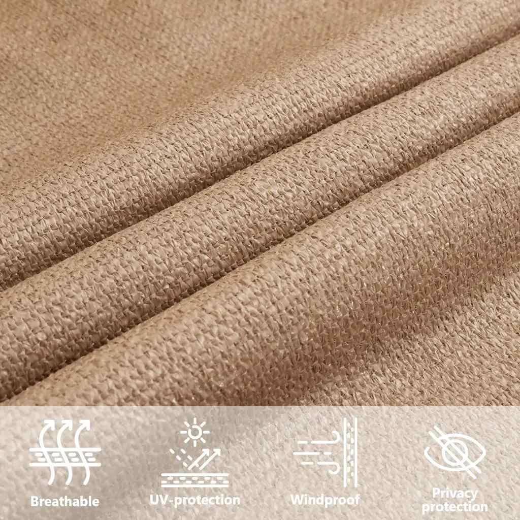 291112 - vidaXL Tendë dielli 160 g/m², ngjyrë taupe, 4 × 5 m, HDPE