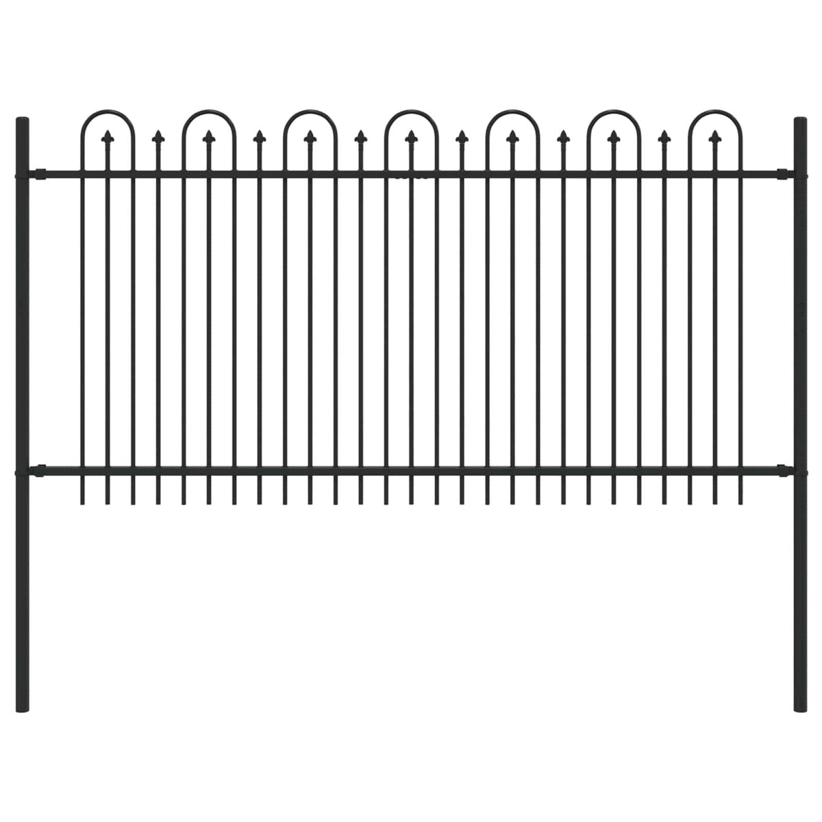 291323 - vidaXL Gardh Harku me Thumba DRONTEN 200 x 150 cm Çelik i Lyer, i Zi