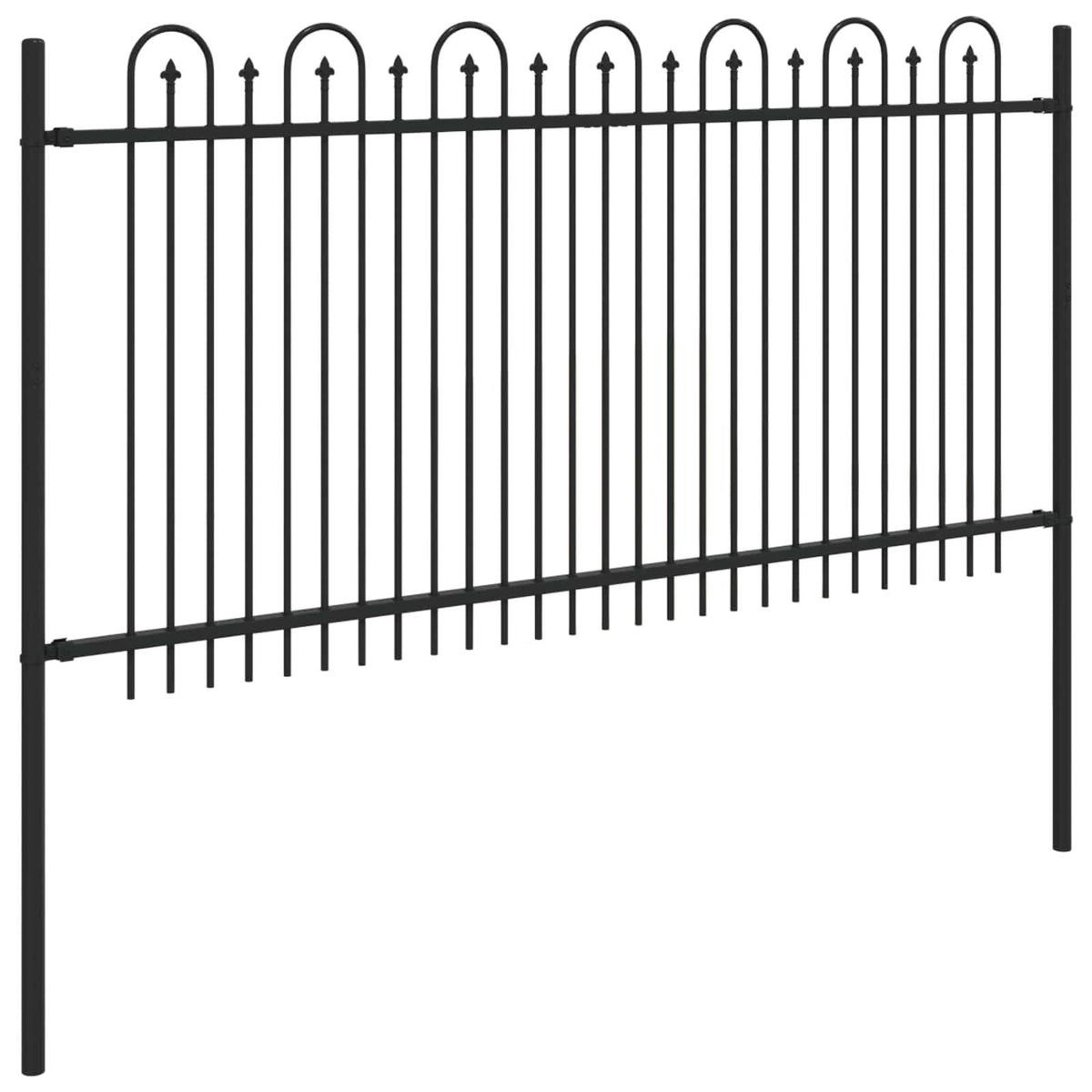 291323 - vidaXL Gardh Harku me Thumba DRONTEN 200 x 150 cm Çelik i Lyer, i Zi