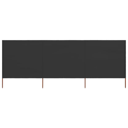 291225 - Pëlhurë Mbrojtëse Kundër Erës me 3 Panele – 400 × 160 cm, Antracit