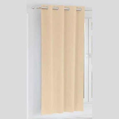 291352 - VIDAXL Perde të Zeza me Unaza, 1 copë, Krem, 175 x 140 cm, Poliester