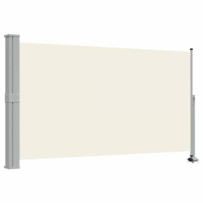 244942 - vidaXL Tendë Anësore me Tërheqje për Tarracë 140 × 300 cm, Krem
