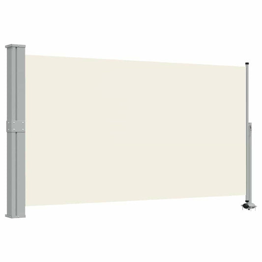 244942 - vidaXL Tendë Anësore me Tërheqje për Tarracë 140 × 300 cm, Krem