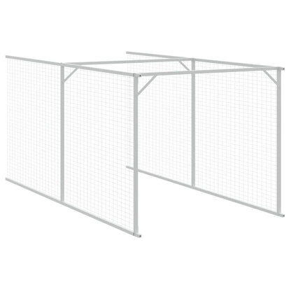 244922 - vidaXL Shtesë me Rrjetë për Shtëpi Qeni 110 × 609 × 110 cm, Çelik i Galvanizuar