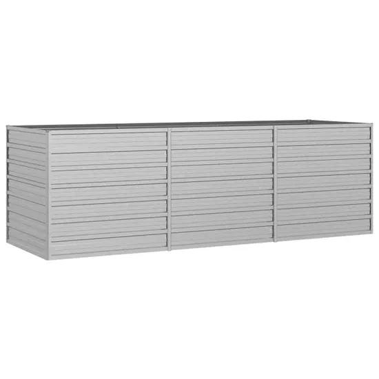 280429 - vidaXL Shtretër i Ngritur për Kopsht me efekt te Ndryshkur 240 × 80 × 77 cm, Çelik i Galvanizuar