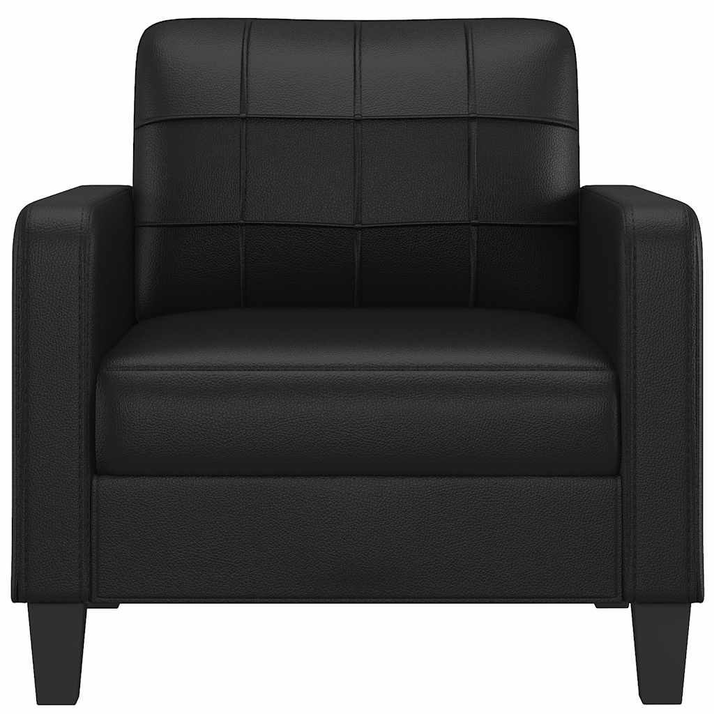 280471 - vidaXL Kolltuk 60 cm, Lëkurë Artificiale, i Zi