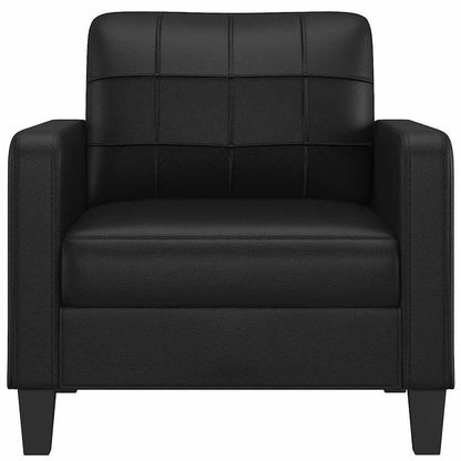 280471 - vidaXL Kolltuk 60 cm, Lëkurë Artificiale, i Zi