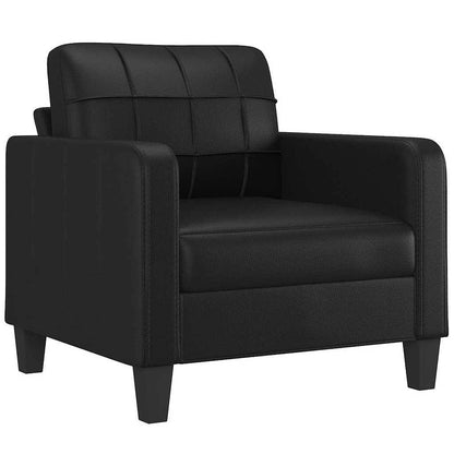 280471 - vidaXL Kolltuk 60 cm, Lëkurë Artificiale, i Zi