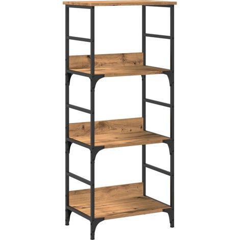 280474 - vidaXL Raft për Libra Artisan Oak 50 × 33 × 117.5 cm, Dru i Përpunuar