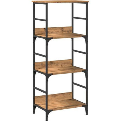 280474 - vidaXL Raft për Libra Artisan Oak 50 × 33 × 117.5 cm, Dru i Përpunuar