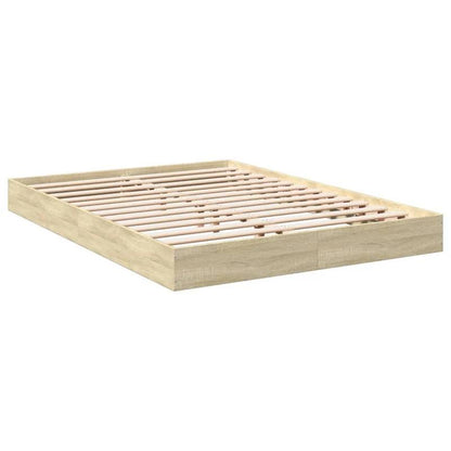 244731 - vidaXL Krevat Sonoma Oak 140 × 200 cm (Pa Dyshek)