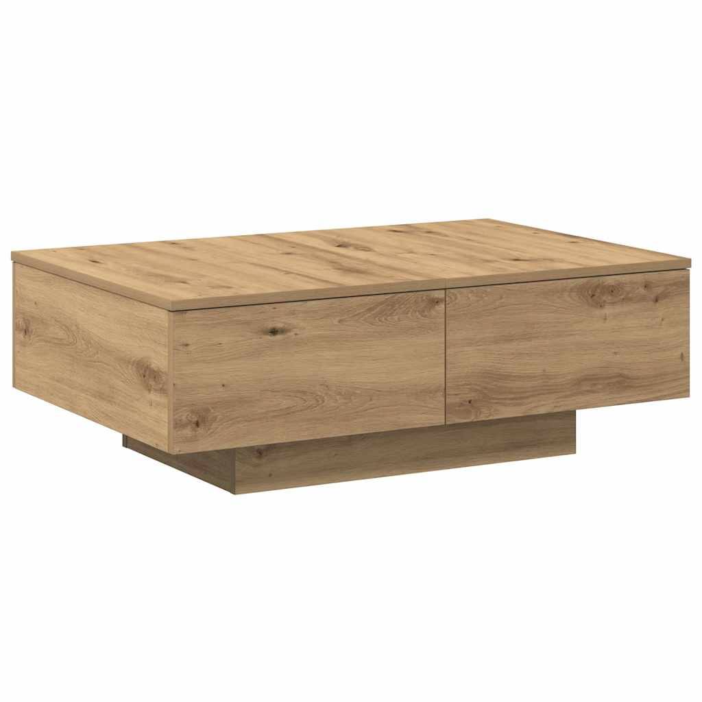 280104 - vidaXL Tavolinë Kafeje Artisan Oak 90 × 60 × 31 cm, Dru i Përpunuar
