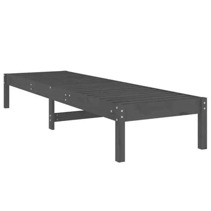 280094 - vidaXL Shezllon për Kopsht 199.5 × 60 × 74 cm, Dru Masiv Pishe, Gri