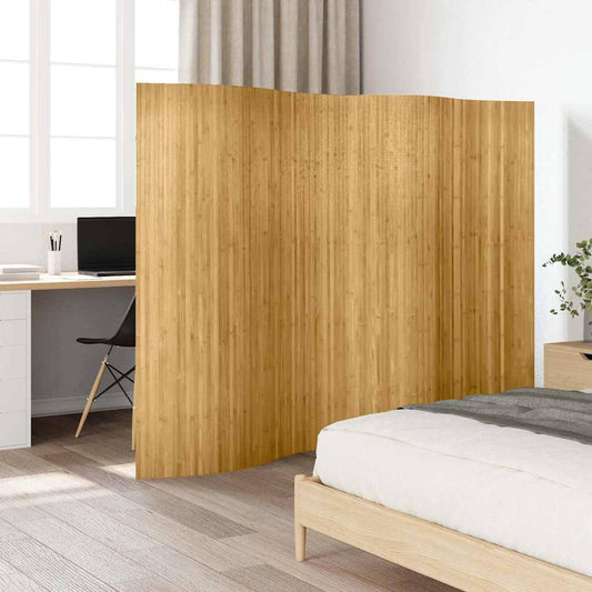 280514 - vidaXL Paravan Ndarës prej Bambuje 250 × 165 cm, Natyral