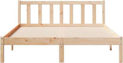 280268 - vidaXL Krevat 160 × 210 cm nga Dru Masiv Pishe (Pa Dyshek)