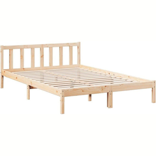 280268 - vidaXL Krevat 160 × 210 cm nga Dru Masiv Pishe (Pa Dyshek)
