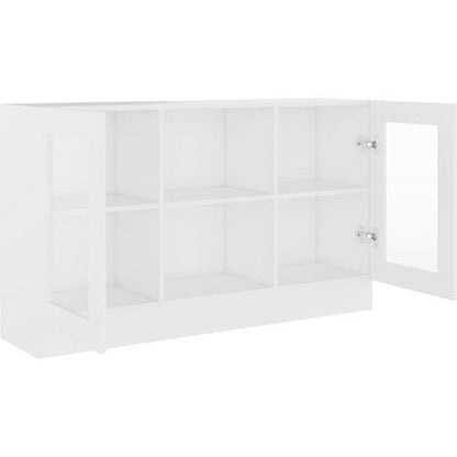 244623 - vidaXL Vitrinë e Bardhë 120 × 30.5 × 70 cm, Dru i Përpunuar