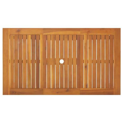 244936 - vidaXL Tavolinë Kopshti 140 × 80 × 74 cm, Dru Masiv Akacie