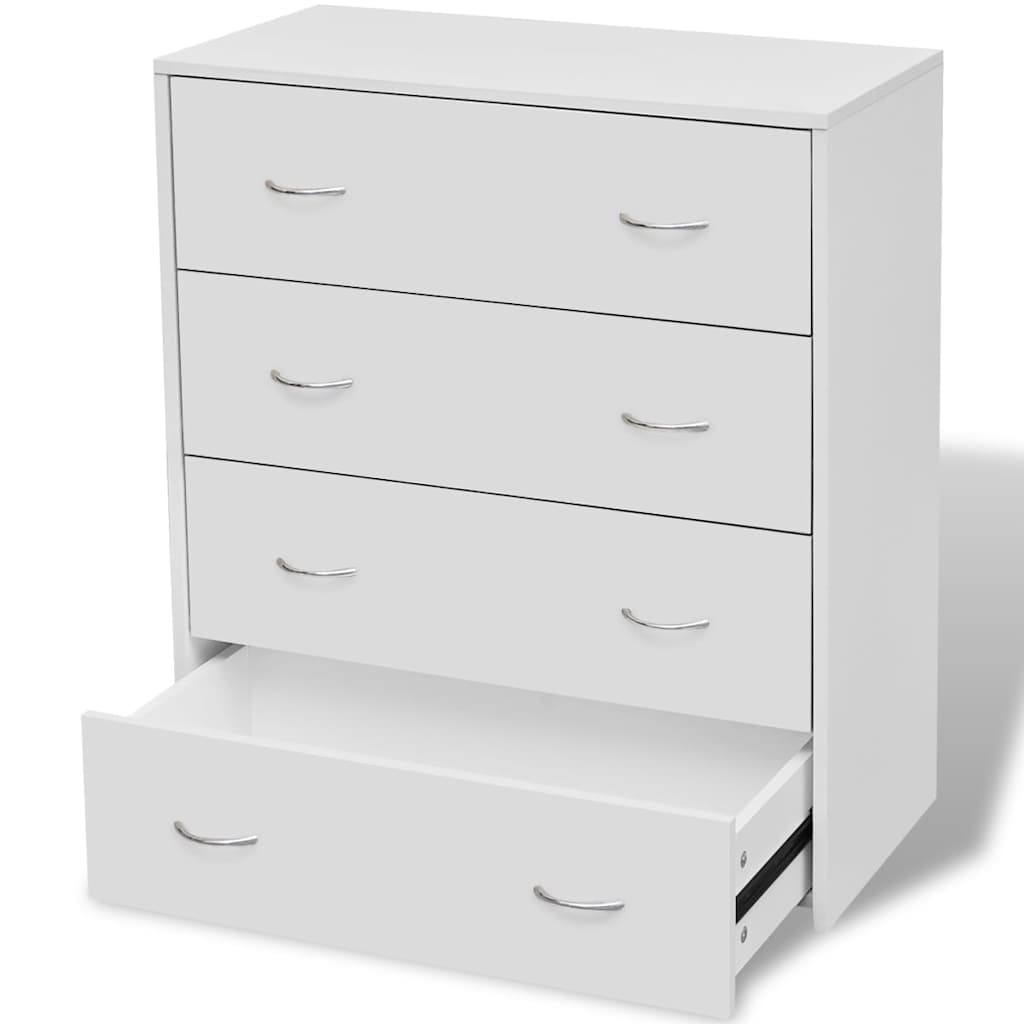244825 - vidaXL Bufe me 4 Sirtarë 60x30.5x71 cm e Bardhë