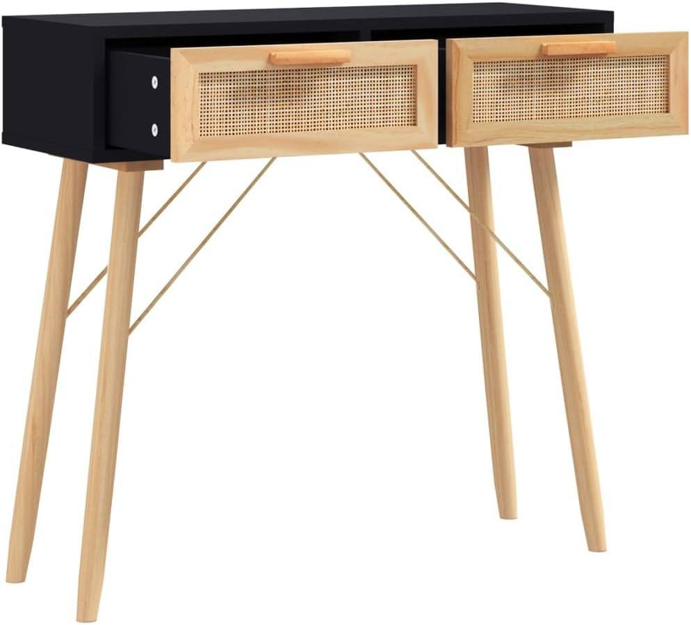 244908 - vidaXL Tavolinë muri 80x30x75 cm prej druri pishe të fortë